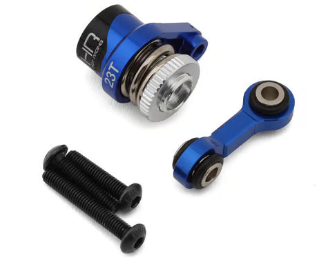 Hot Racing Aluminum Servo Saver for Traxxas® Mini Maxx® (Blue) (23T)