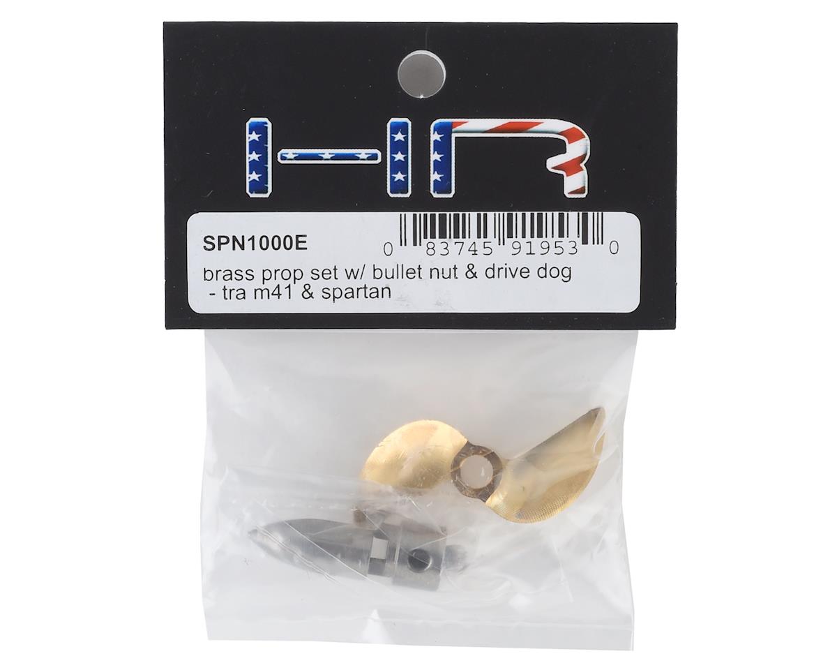 Hot Racing Brass Prop Set with Bullet Nut & Drive Dog: Traxxas M41, Spartan