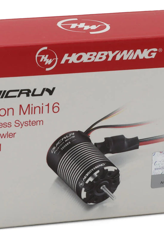 Hobbywing Quicrun Mini16 Fusion 370 2-in-1 Brushless ESC & Motor System w/EC2 Connector (3000Kv)