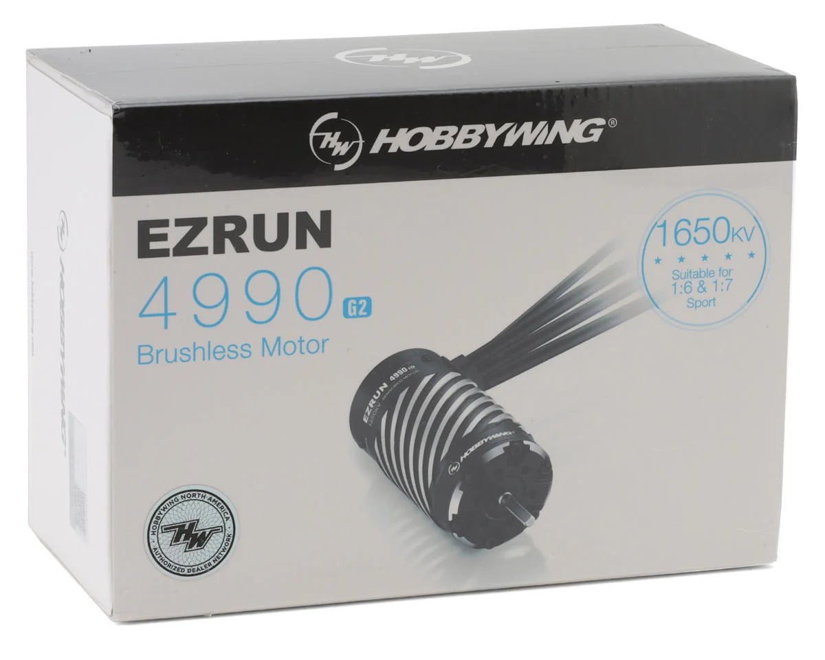 Hobbywing EZRUN 4990SD G2 4-Pole 1/6 Scale Sensored Brushless Motor (1650kV)