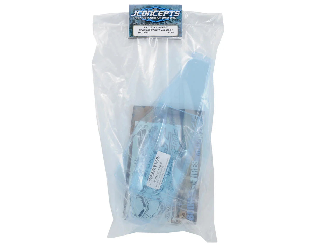 JConcepts Traxxas Bandit VXL "Hi-Speed" Illuzion Body w/7" V-wing
