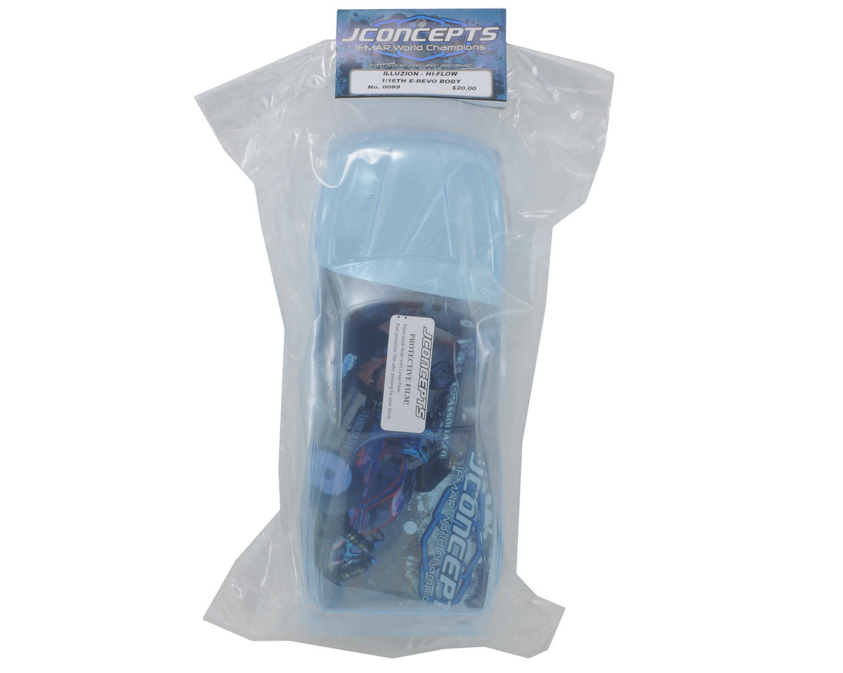 JConcepts Illuzion Body for Traxxas 1/16 E-Revo (Clear)