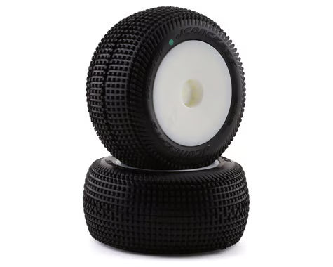 JConcepts (White) (2)Sprinter Pre-Mounted Rear Tires For Mini-T 2.0