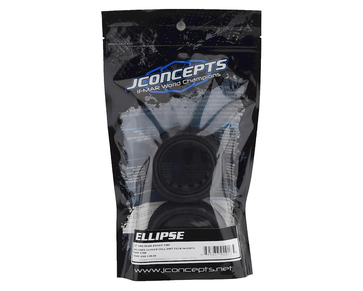 JConcepts (2) (Blue) Ellipse 2.2" Rear 1/10 Buggy Tires