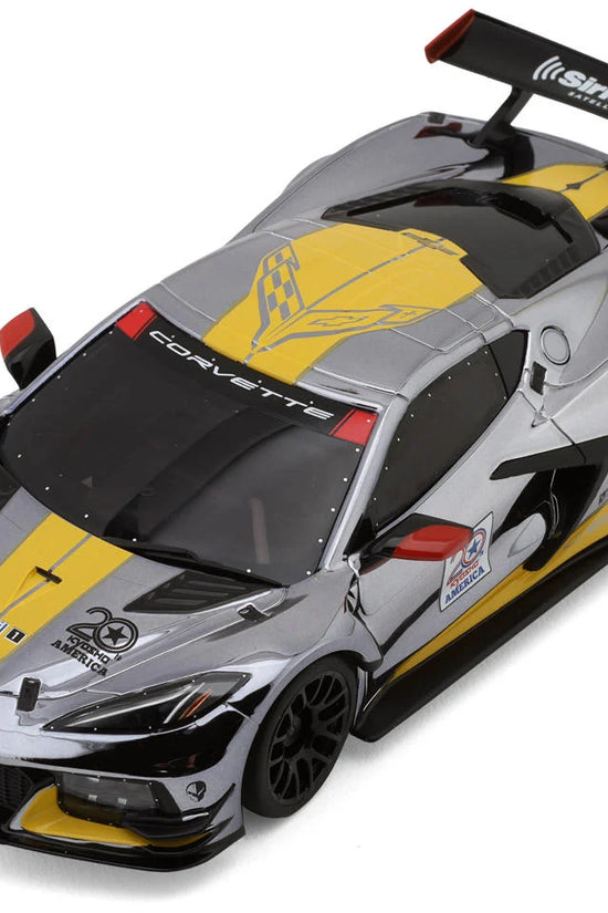 Kyosho MR-04 Mini-Z RWD ReadySet w/Chevrolet® Corvette® C8.R Body (Chrome/Yellow) w/KT-531P 2.4GHz Radio