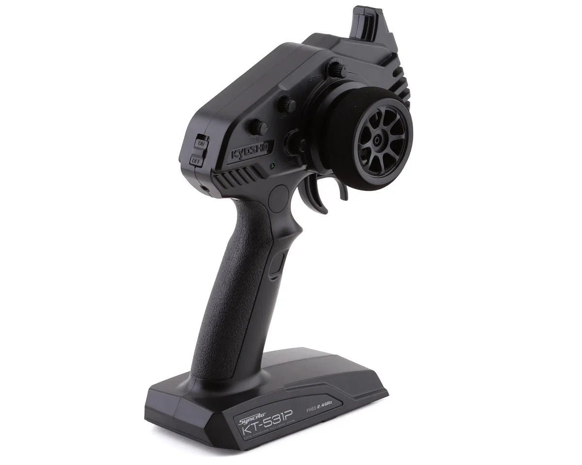 Kyosho MR-04 Mini-Z RWD ReadySet w/Chevrolet® Corvette® C8.R Body (Chrome/Yellow) w/KT-531P 2.4GHz Radio