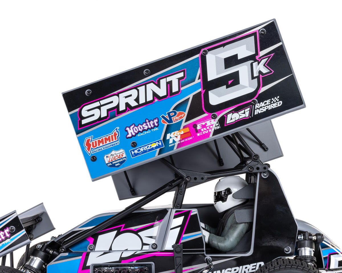 Losi 22S 1/10 Brushless 2WD RTR Sprint Car (Blue) w/SLT2 2.4GHz Radio