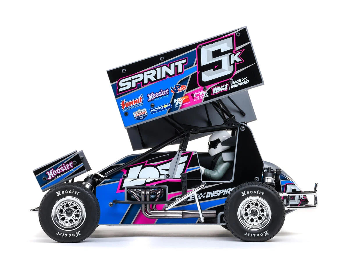 Losi 22S 1/10 Brushless 2WD RTR Sprint Car (Blue) w/SLT2 2.4GHz Radio