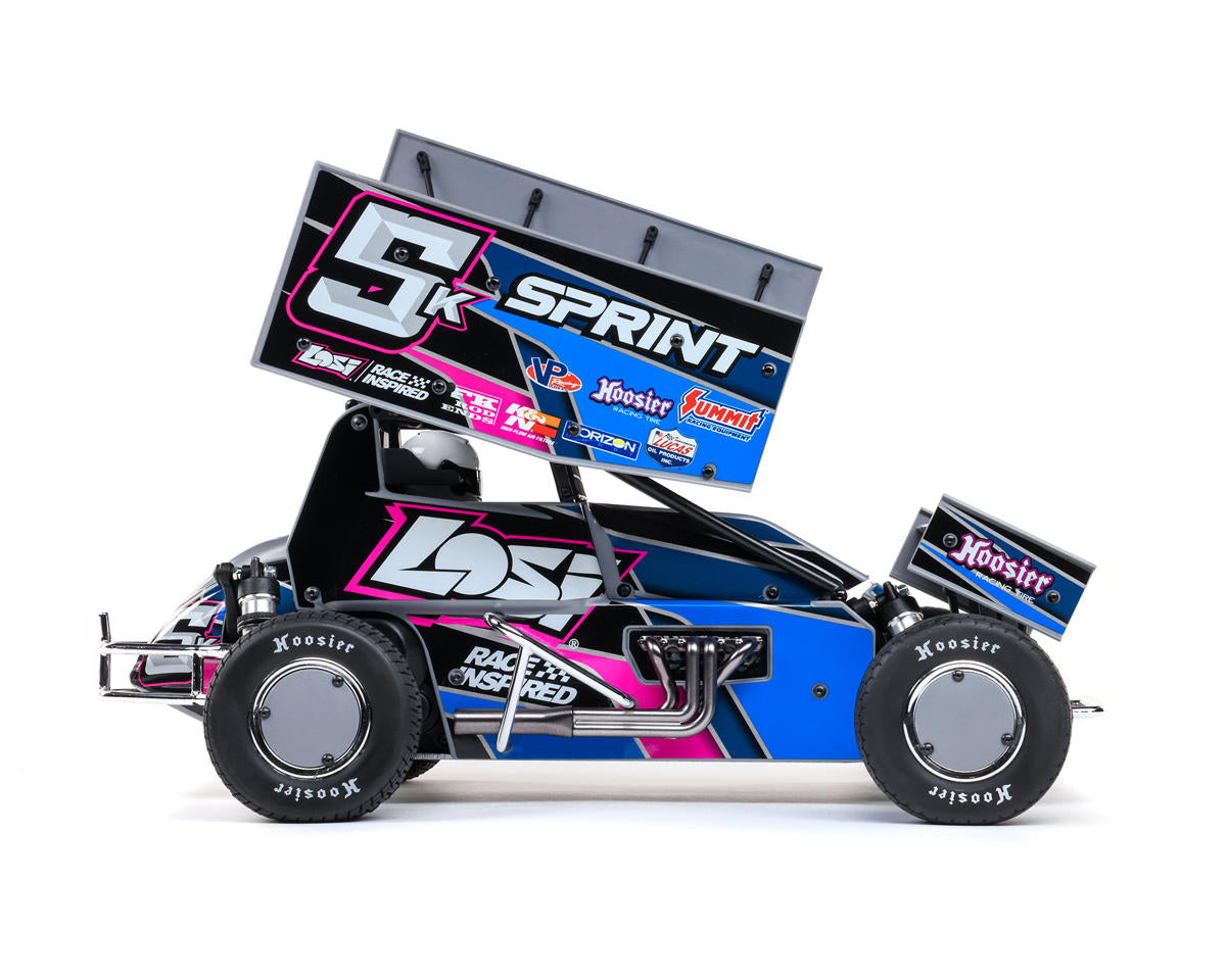 Losi 22S 1/10 Brushless 2WD RTR Sprint Car (Blue) w/SLT2 2.4GHz Radio