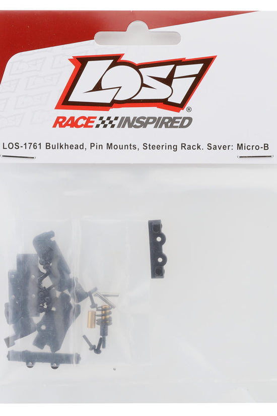 Losi Bulkhead, Steering Rack & Servo Saver Set For Losi Micro-B 1/24,Losi Micro-T 1/28