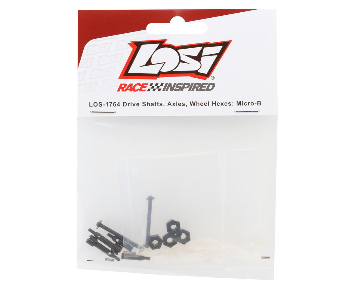 Losi Drive Shafts, Axles & Wheel Hexes For Losi Micro-B & 1/24 Losi Micro-T 1/28