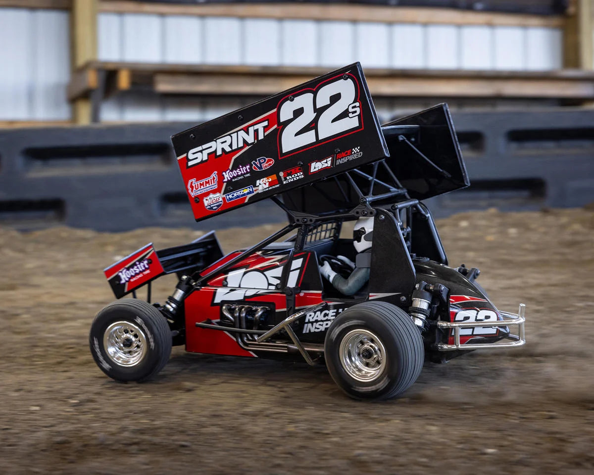 Losi 22S 1/10 Brushless 2WD RTR Sprint Car (Red) w/SLT2 2.4GHz Radio, Battery & Charger