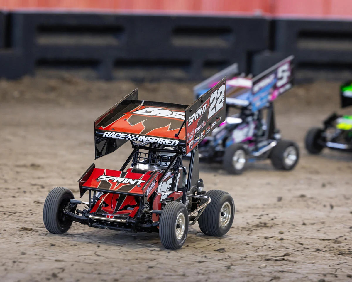 Losi 22S 1/10 Brushless 2WD RTR Sprint Car (Red) w/SLT2 2.4GHz Radio, Battery & Charger