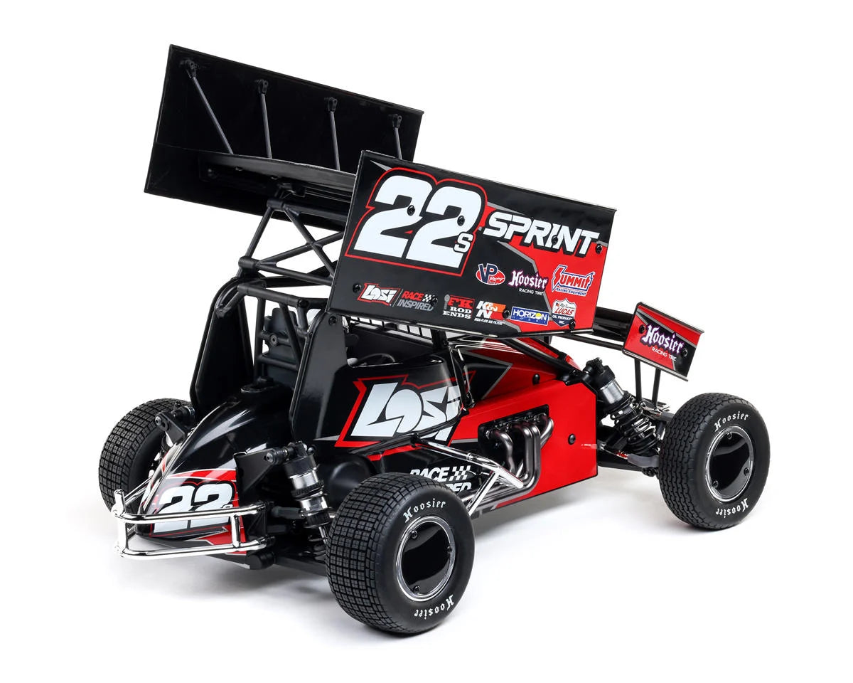 Losi 22S 1/10 Brushless 2WD RTR Sprint Car (Red) w/SLT2 2.4GHz Radio, Battery & Charger