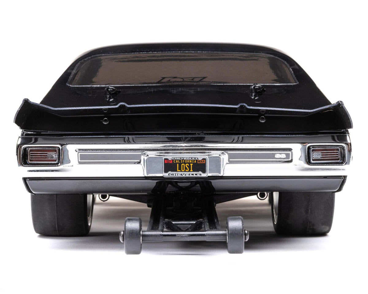 Losi 1/16 1970 Chevelle 2WD RTR Mini No Prep Drag Car (Black) w/2.4GHz Radio, Battery & Charger