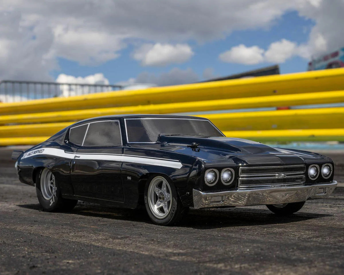 Losi 1/16 1970 Chevelle 2WD RTR Mini No Prep Drag Car (Black) w/2.4GHz Radio, Battery & Charger