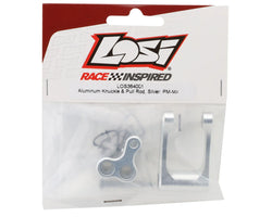 Losi Promoto-MX Aluminum Knuckle & Pull Rod (Silver)