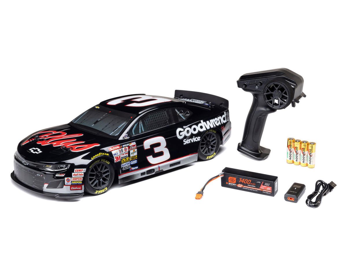 Losi NASCAR #3 Chevy Camaro ZL1 1/12 2S AWD RTR On-Road Car w/2.4GHz Transmitter, Battery, & Charger