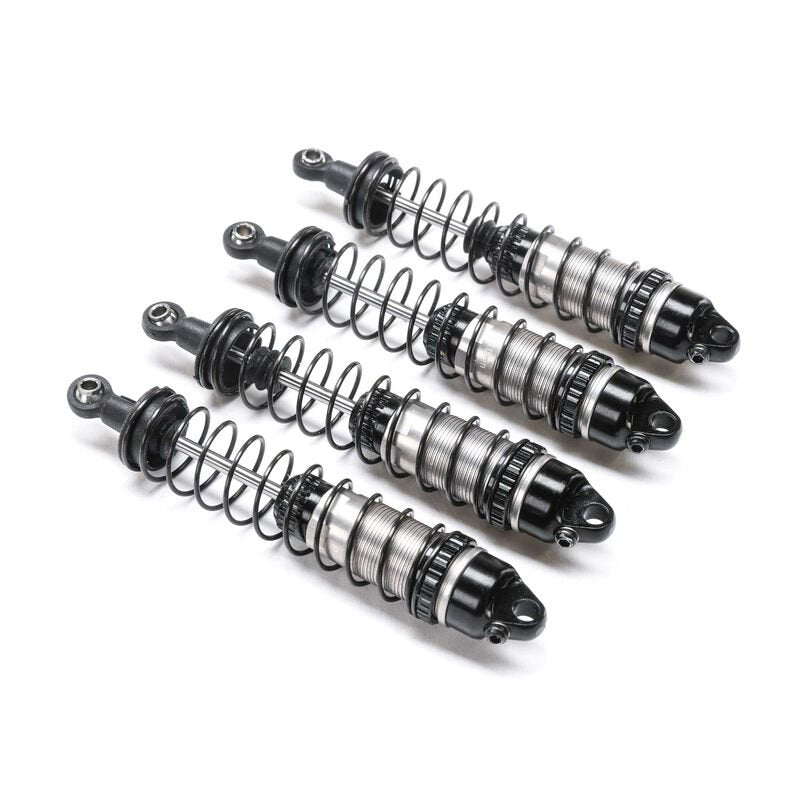 Losi Aluminum Shock Set, Assembled: Mini LMT (4) - BOBBYRC