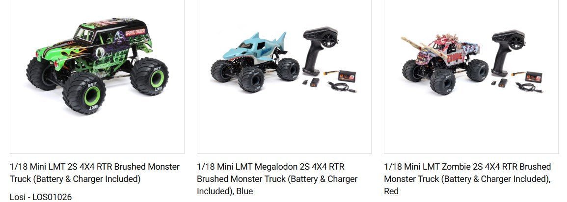 Losi Mini LMT Shock Set Complete (2) Required spring and shock oil - BOBBYRC