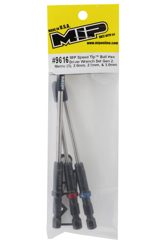 MIP Gen 2 Speed Tip Ball End Hex Wrench Set (2.0, 2.5 & 3.0mm)