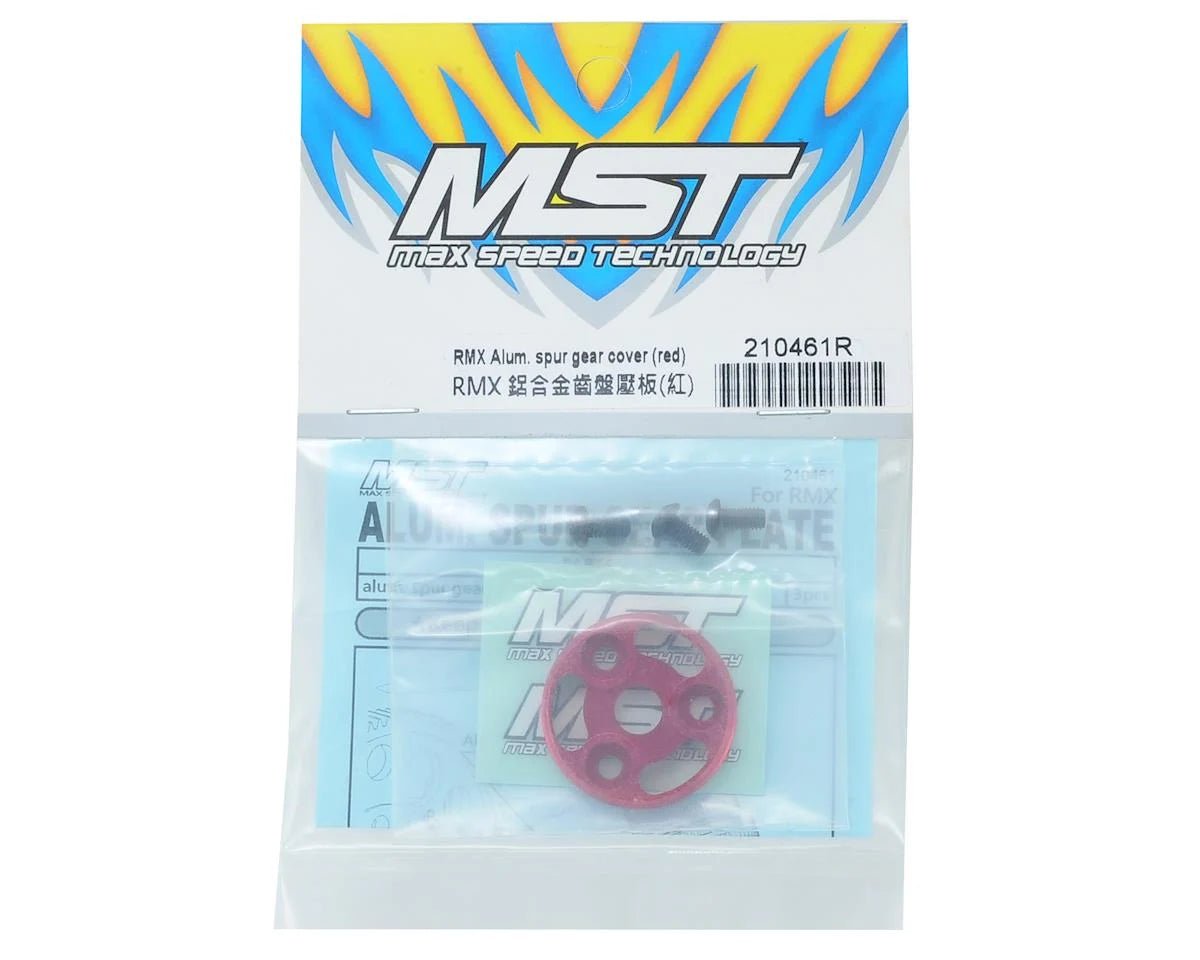 MST RMX-D/RRX-D Aluminum Spur Gear Cover (Red)