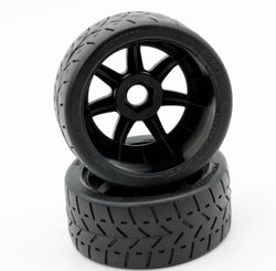 Powerhobby 1/8 Gripper 42/100 Belted Mounted Tires 17mm Black Wheels