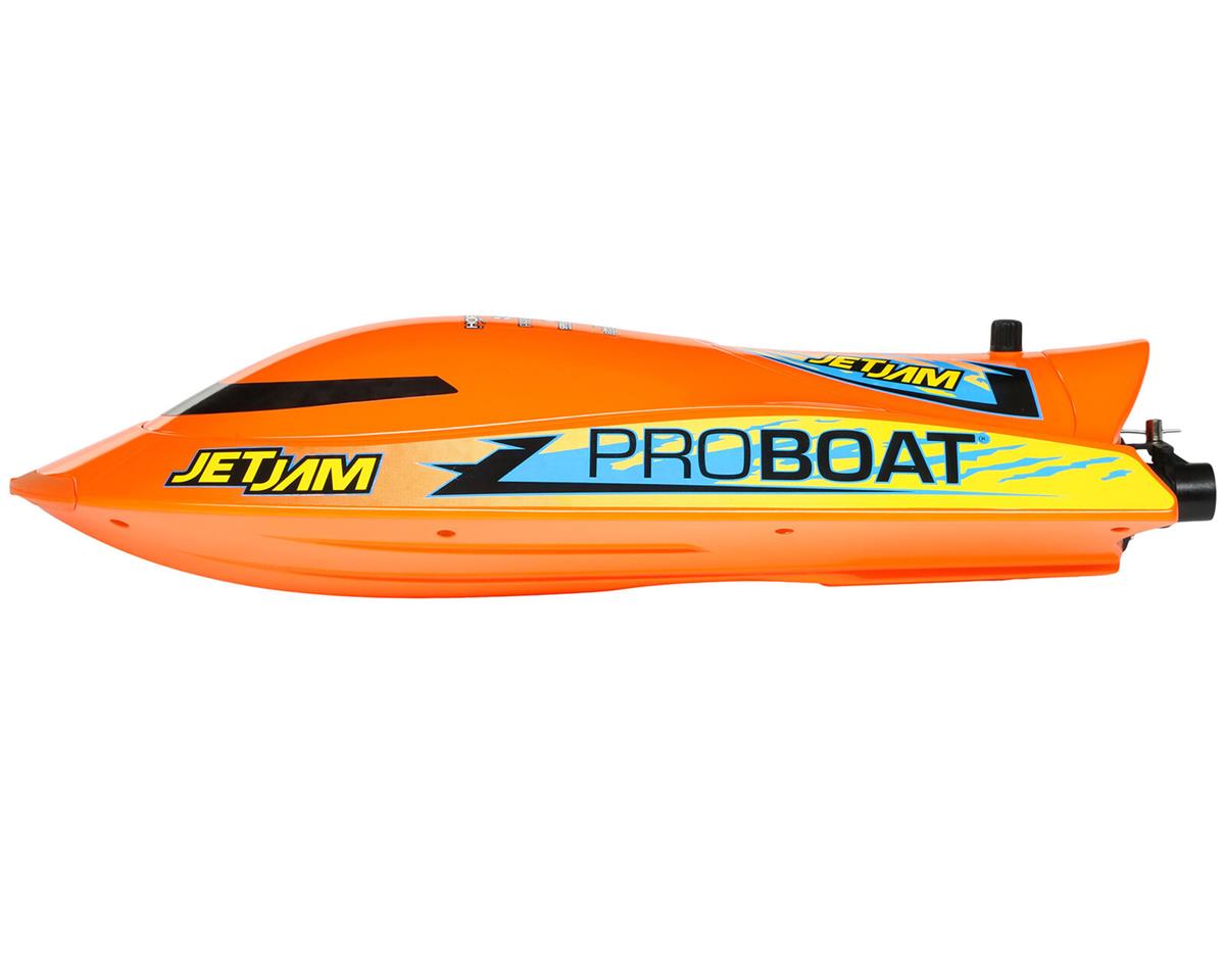 Pro Boat Jet Jam V2 12" Self-Righting Brushed RTR Pool Race Boat (Orange) w/2.4GHz Radio, Battery & Charger