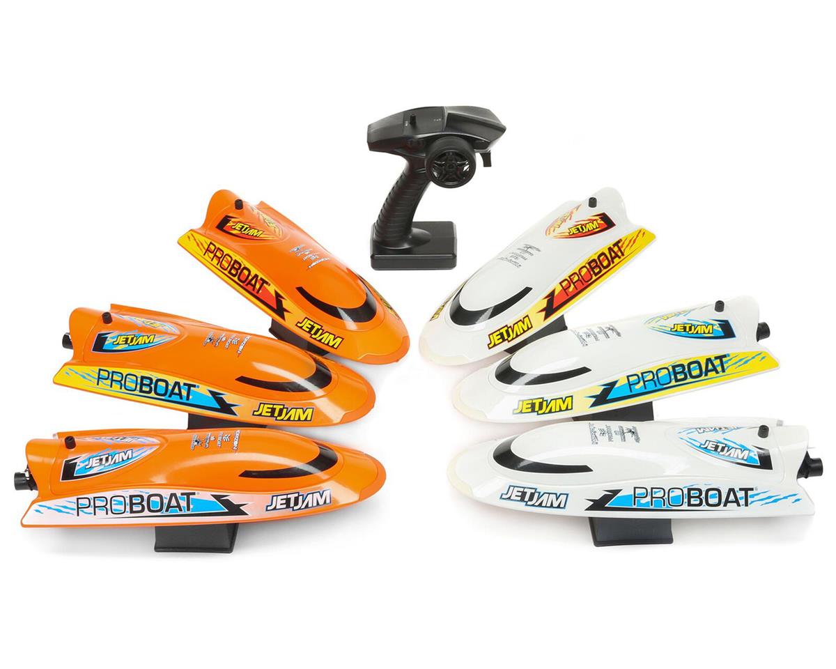 Pro Boat Jet Jam V2 12" Self-Righting Brushed RTR Pool Race Boat (Orange) w/2.4GHz Radio, Battery & Charger