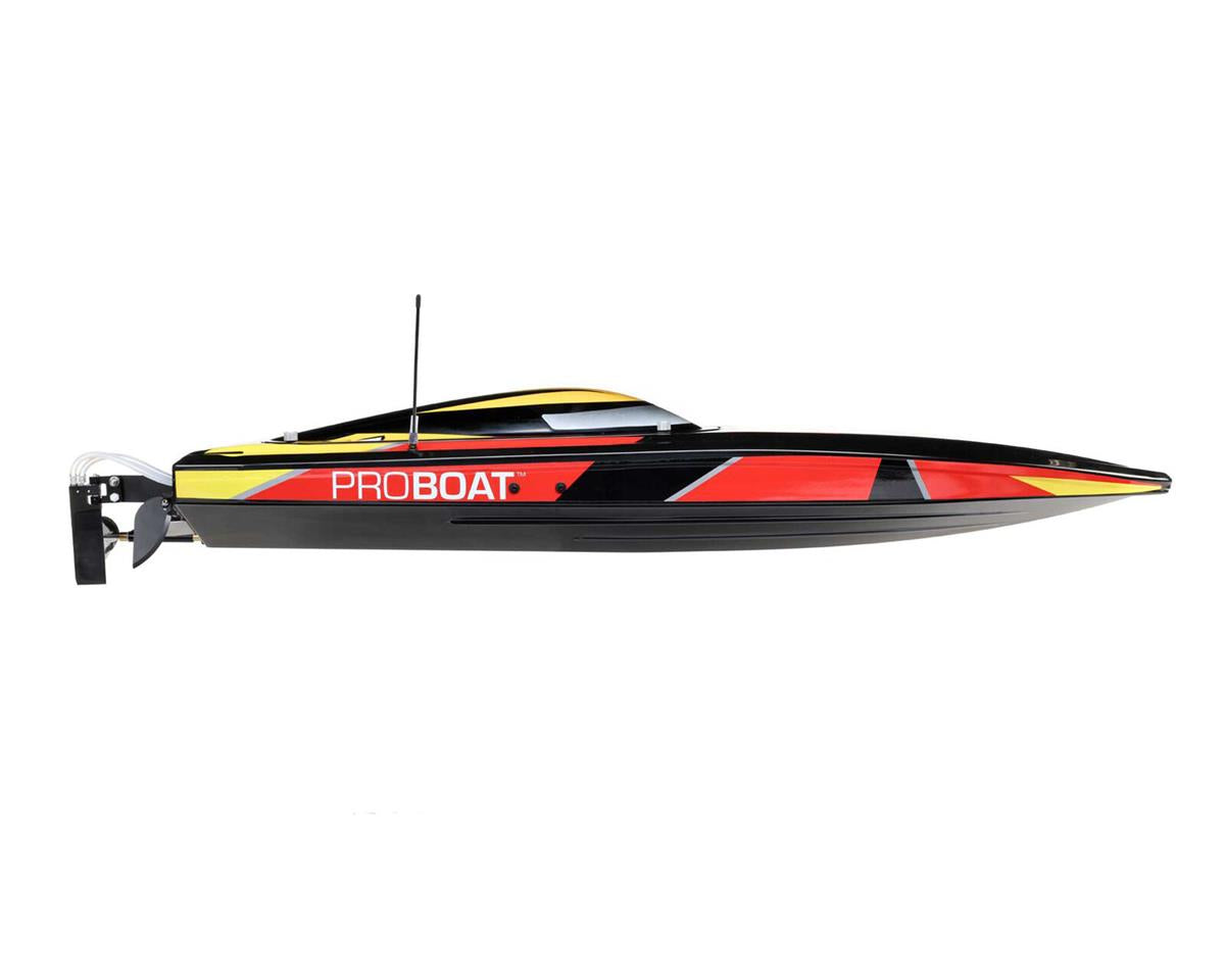 Pro Boat Sonicwake 36" Self-Righting RTR Deep-V Brushless Boat (Black) w/Spektrum SLT3 2.4GHz Radio