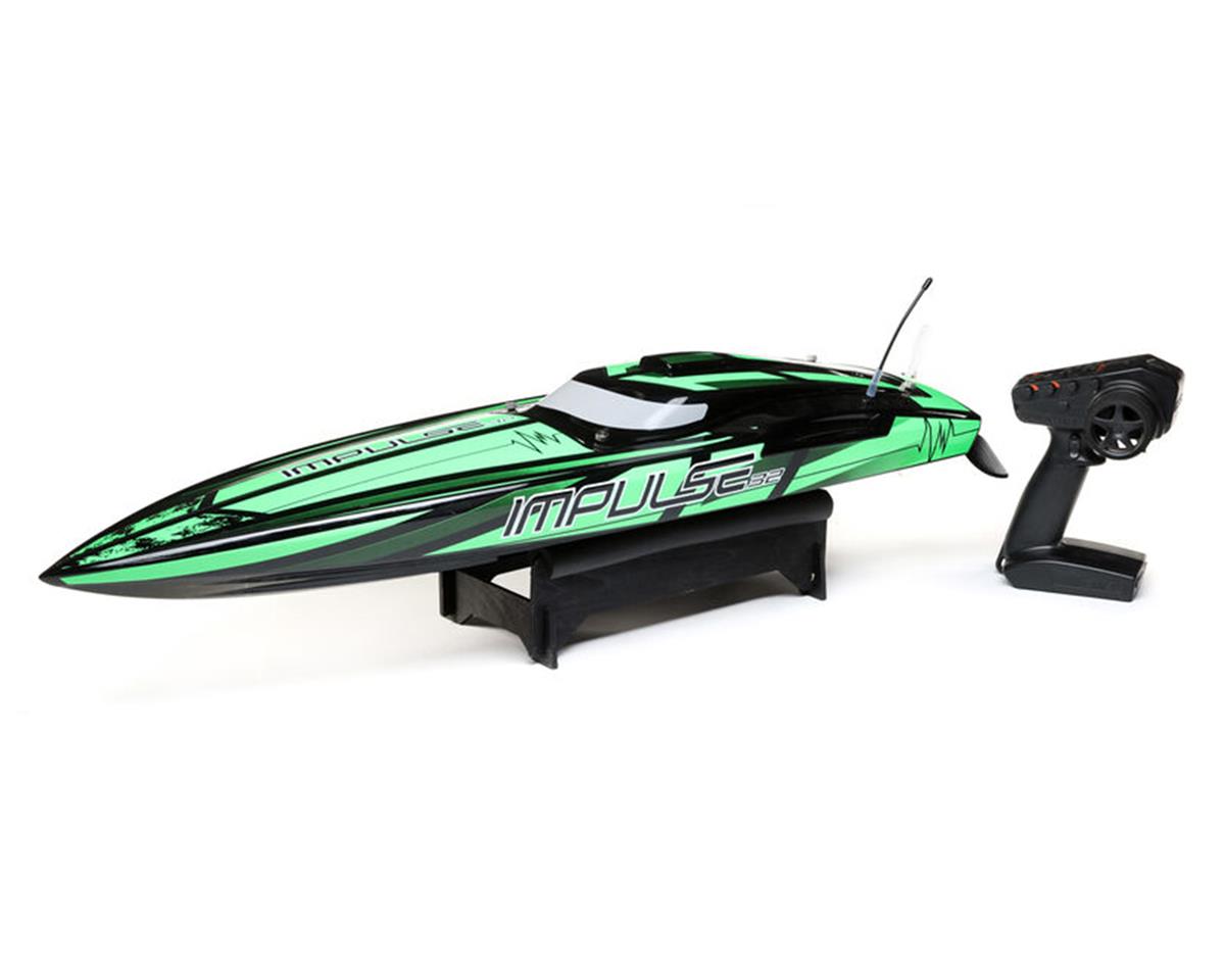 Pro Boat Impulse 32" Deep-V RTR Brushless Boat (Black/Green) w/2.4GHz Radio & SMART