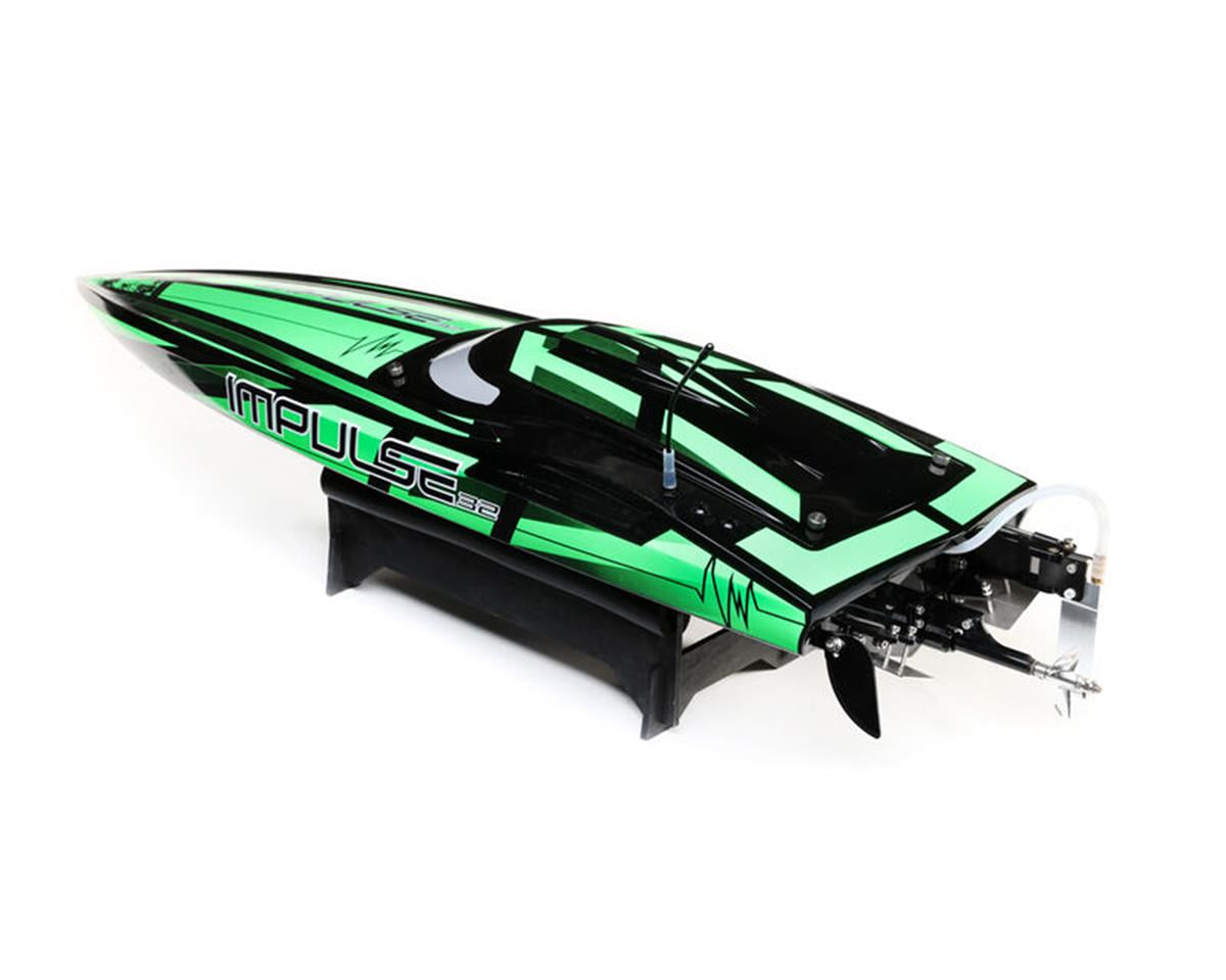 Pro Boat Impulse 32" Deep-V RTR Brushless Boat (Black/Green) w/2.4GHz Radio & SMART