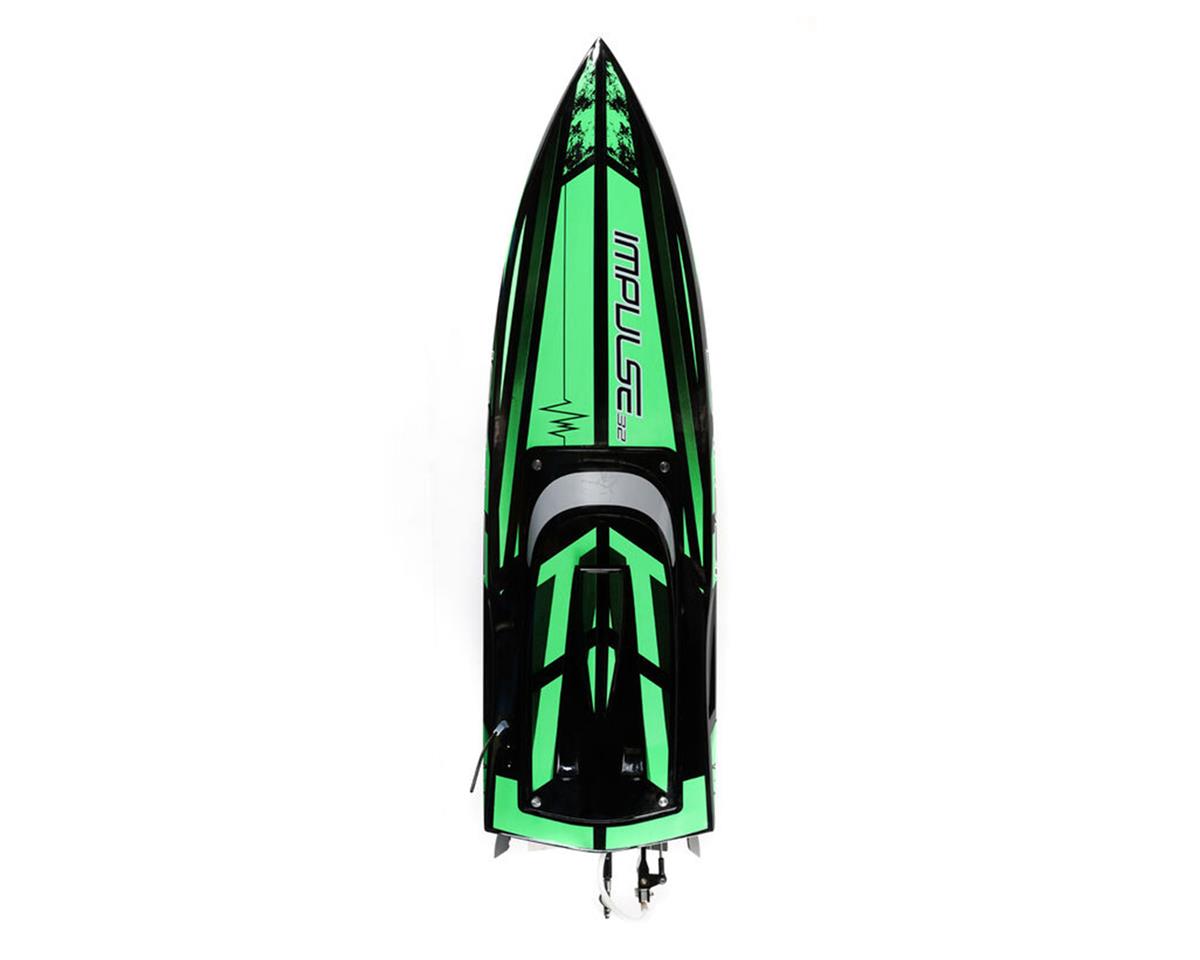 Pro Boat Impulse 32" Deep-V RTR Brushless Boat (Black/Green) w/2.4GHz Radio & SMART