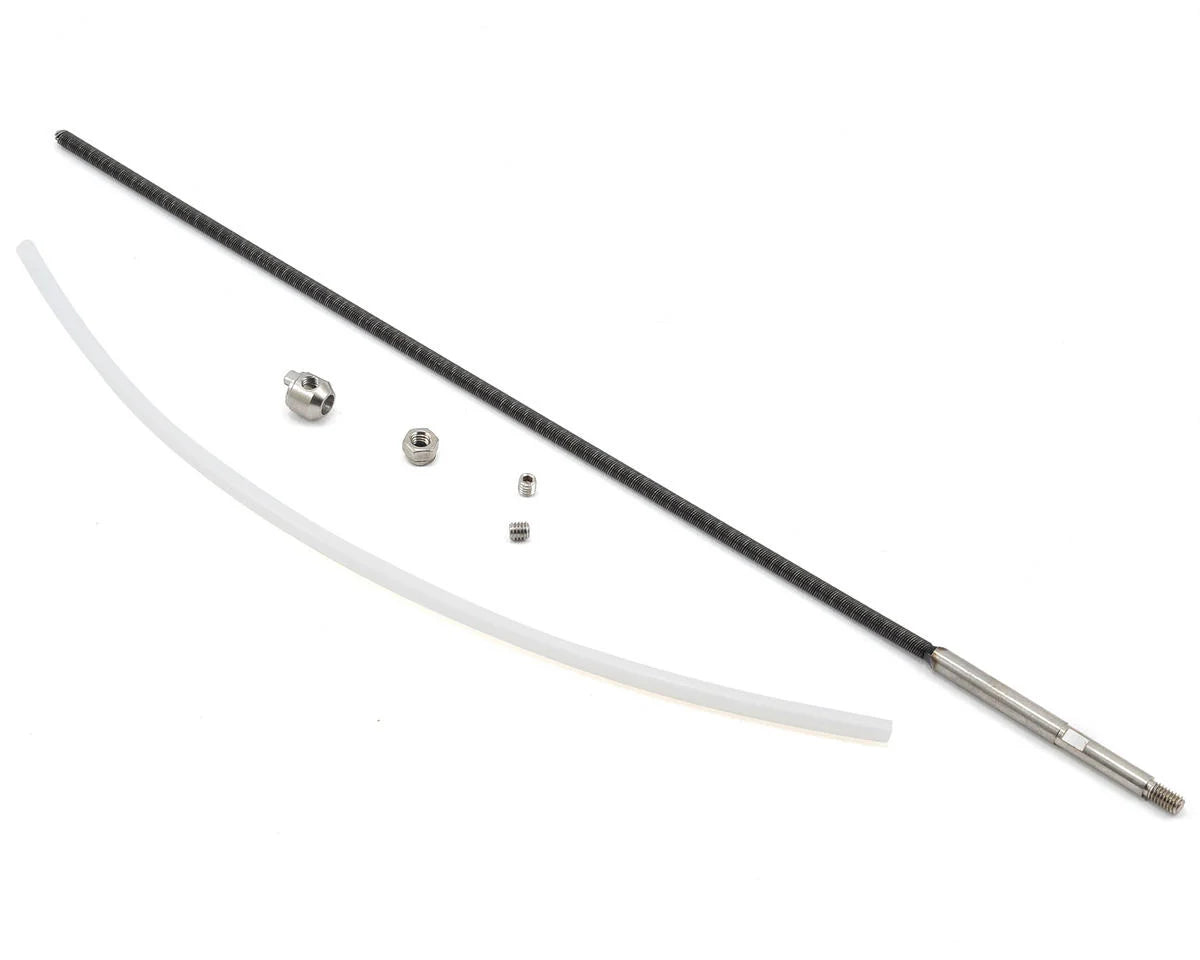 Pro Boat Flex Shaft 295 x 4mm, Drive Dog and Liner: Blackjack 24