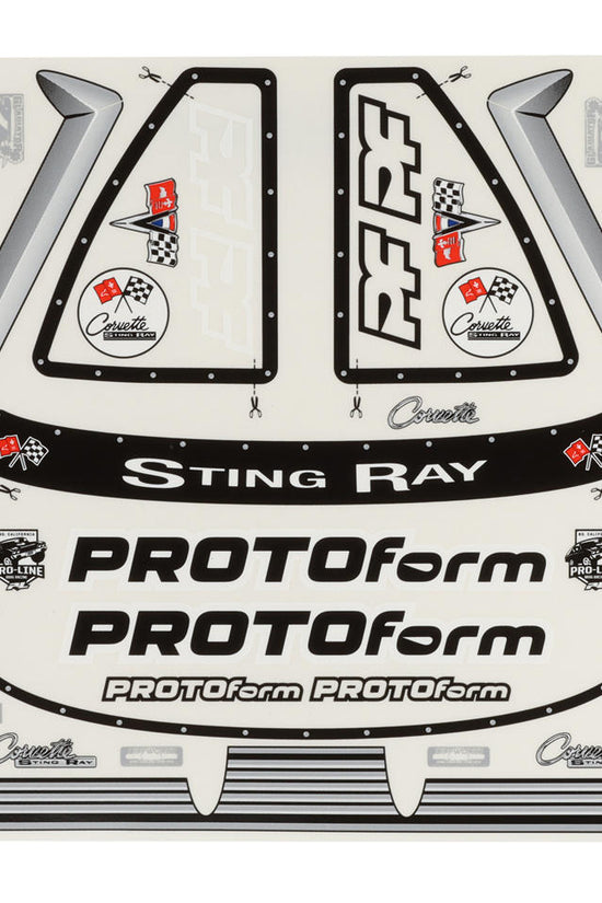 Protoform 1963 Chevrolet Corvette Stingray Pro Mod Drag Car Body (Clear)