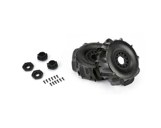 Pro-Line Dumont Paddle SC 2.2/3.0 Pre-Mounted Tires w/Raid Wheels (Medium) w/17mm Hex