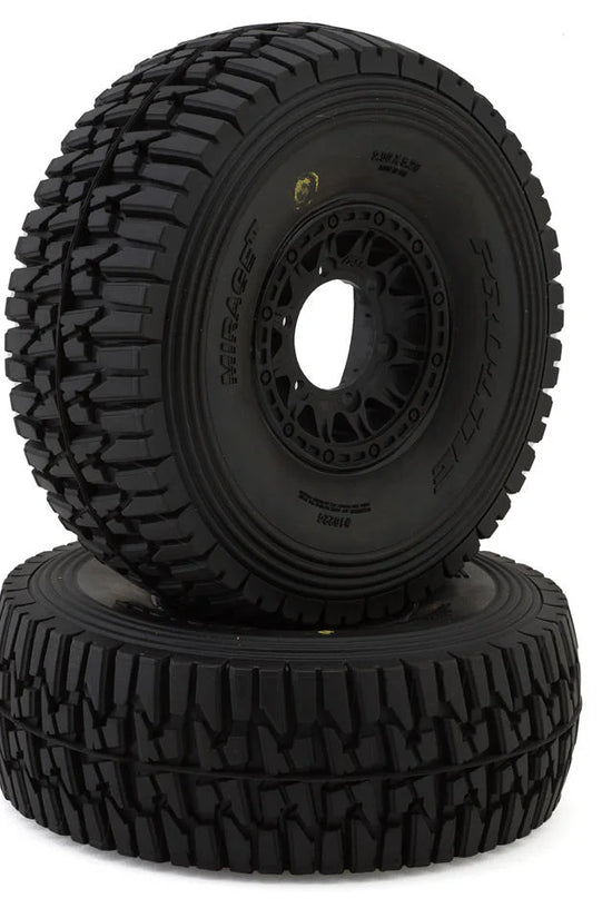 Pro-Line 1/7 Mirage TT BELTED F/R Tires MTD 17mm Blk Raid (2): Mojave 6S, UDR