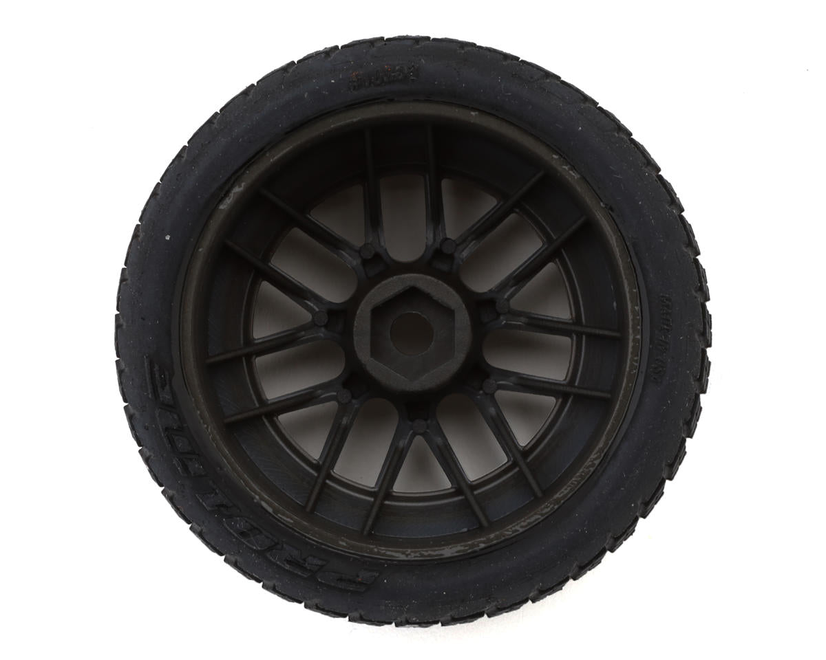 Pro-Line Racing 1/12 Goodyear Eagle Dirt Tire F/R MTD Gray Wheels (4): Losi NASCAR