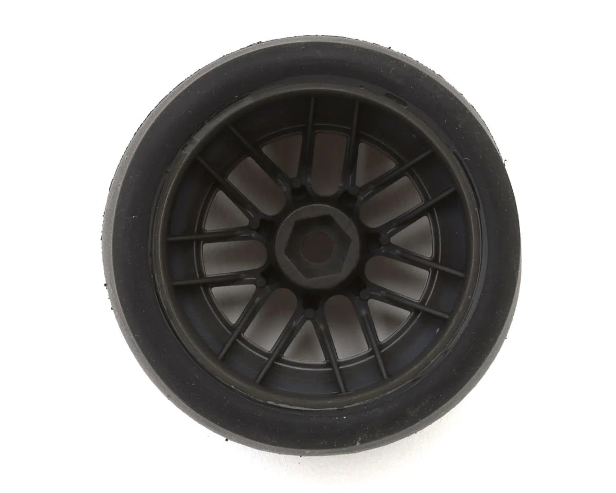 Pro-Line Racing 1/12 Goodyear Eagle Tire F/R MTD Gray Wheels (4): Losi NASCAR