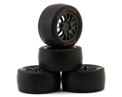 Pro-Line Racing 1/12 Goodyear Eagle Tire F/R MTD Gray Wheels (4): Losi NASCAR