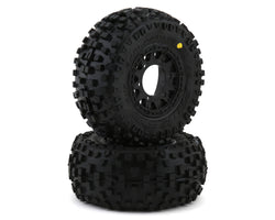 Pro-Line Badlands SC 2.2/3.0 Tires w/Raid Wheels (Black) (2) (M2) w/12mm Removable Hex