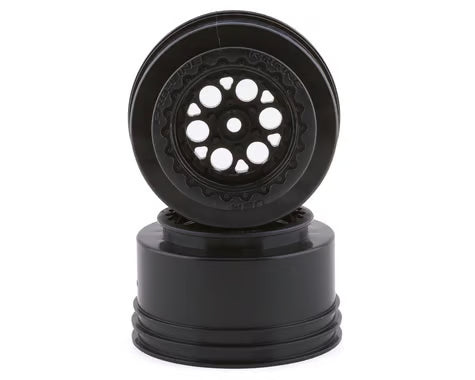 Pro-Line Showtime+ Wide Drag Spec Rear Drag Racing Wheels (2) w/12mm Hex (Black)