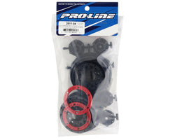 Pro-Line Raid Bead-Loc 2.2/3.0" Short Course Wheels (Red/Black) (2) w/12mm & 14mm Removable Hex