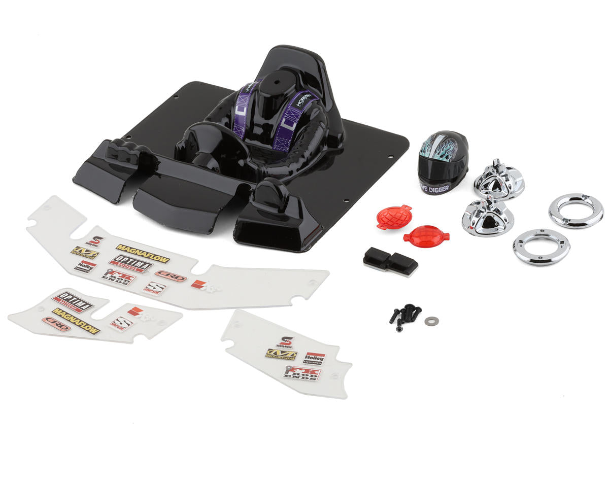 Pro-Line LMT 1/10 Grave Digger Ice Pre-Painted Body (Blue)