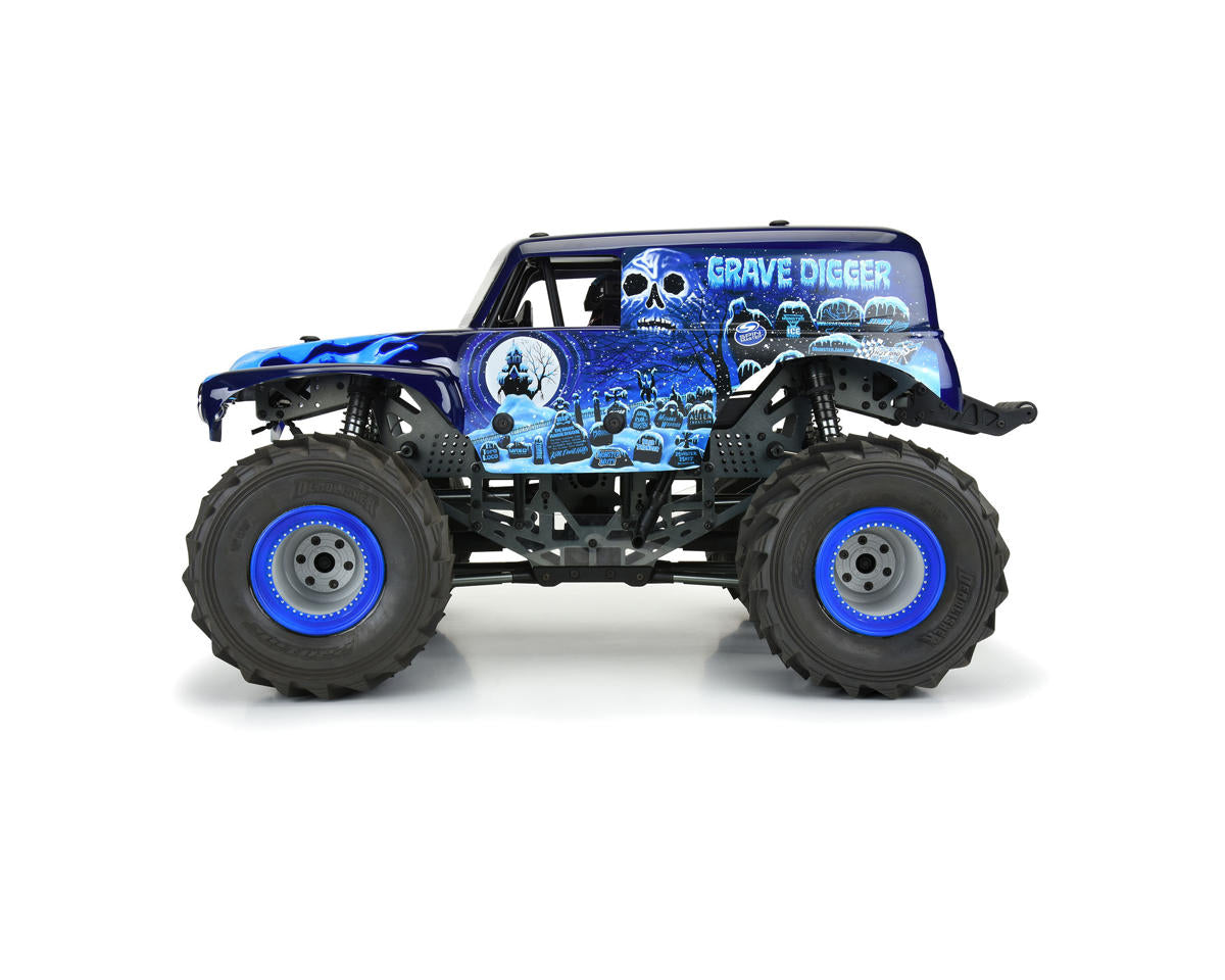 Pro-Line LMT 1/10 Grave Digger Ice Pre-Painted Body (Blue)