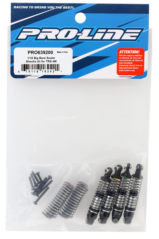 Pro-Line Racing 639200 Big Bore Scaler Shocks 4 for Traxxas TRX-4M