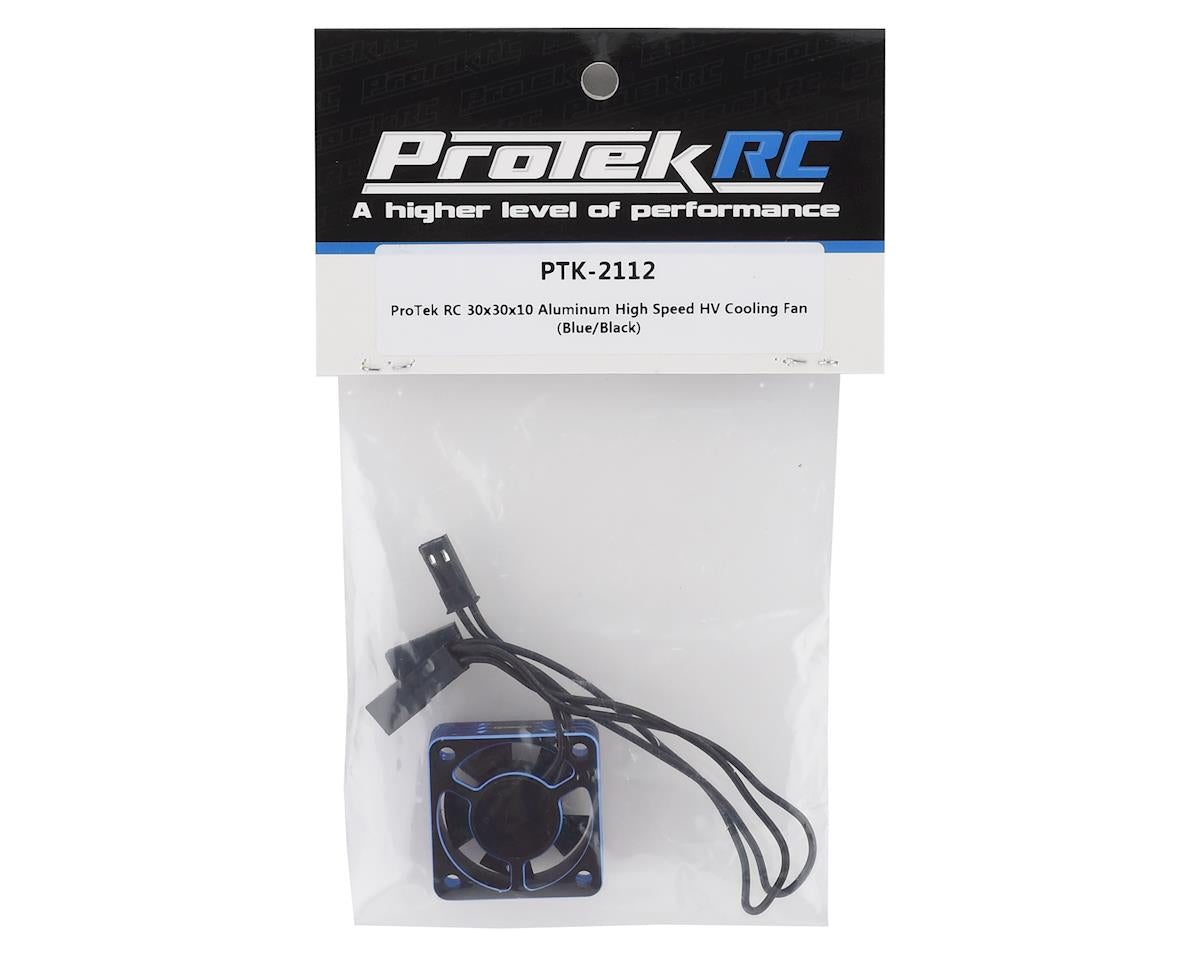 ProTek RC 30x30x10mm Aluminum High Speed HV Cooling Fan (Blue/Black)