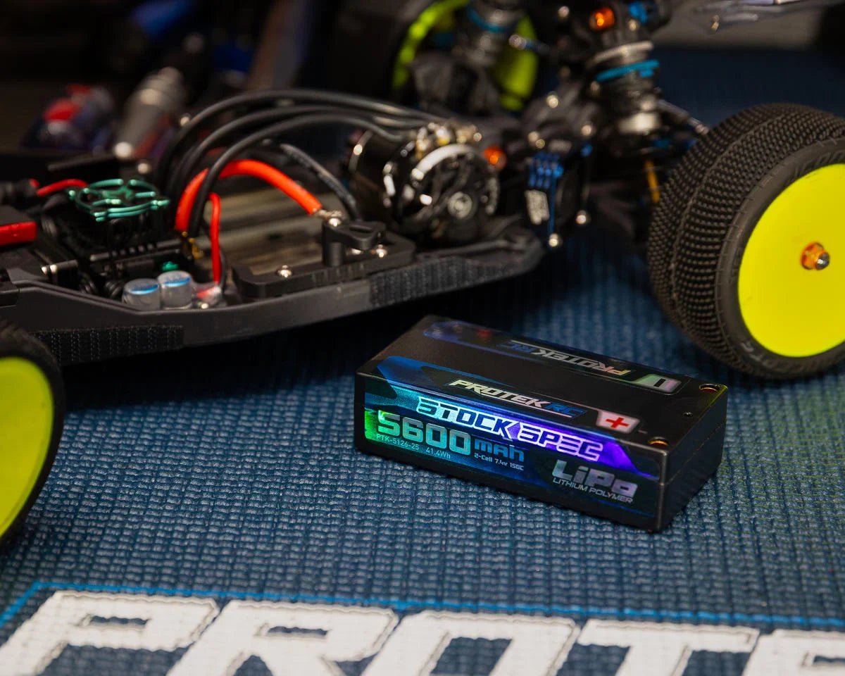 ProTek RC 2S 150C Low IR Si-Graphene "Stock Spec" Shorty LiPo Battery (7.4V/5600mAh) (ROAR Approved)