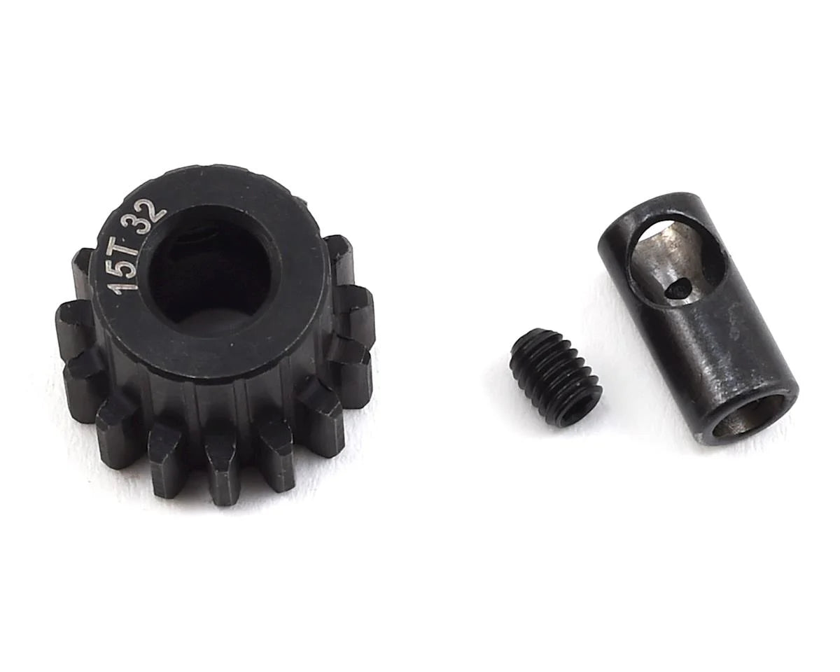 ProTek RC Steel 32P Pinion Gear w/3.17mm Reducer Sleeve (Mod .8) (5mm Bore)