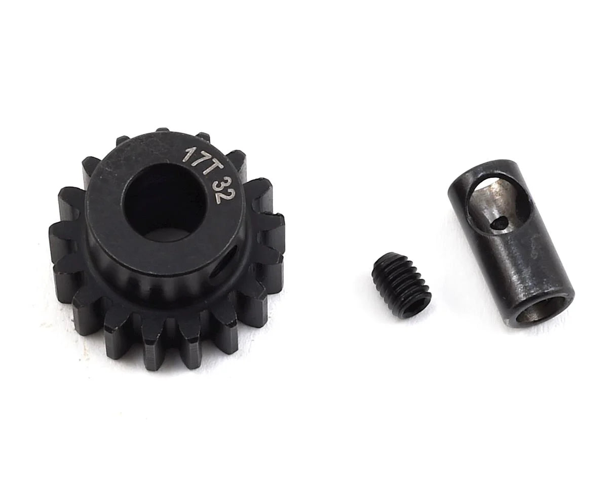 ProTek RC Steel 32P Pinion Gear w/3.17mm Reducer Sleeve (Mod .8) (5mm Bore)